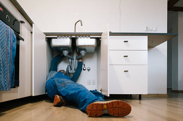 Professional Drain Cleaning technician working in Cutchogue, NY